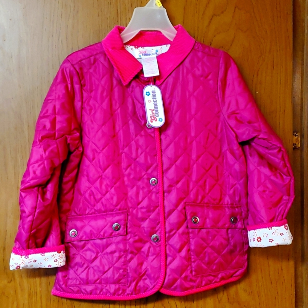Girl Connection Light Wieght Jacket Pink New